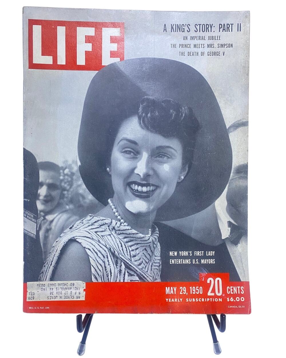 LIFE Magazine May 29 1950 Mrs O'Dwyer NYC First Lady King Edward Windsor Story